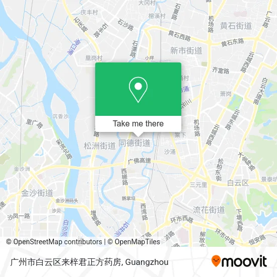 广州市白云区来梓君正方药房 map