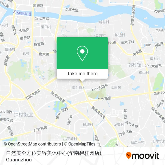 自然美全方位美容美体中心(华南碧桂园店) map