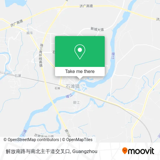 解放南路与南北主干道交叉口 map