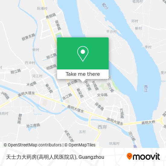 天士力大药房(高明人民医院店) map