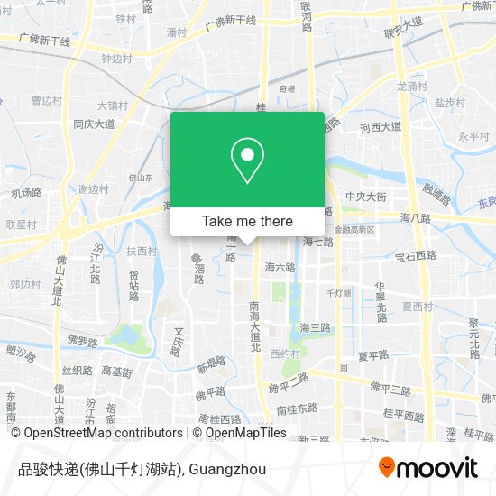 品骏快递(佛山千灯湖站) map