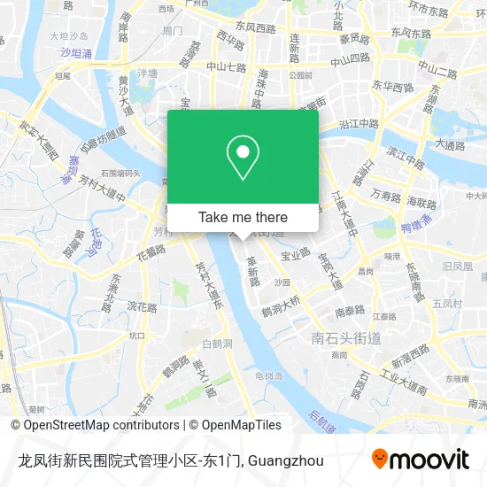 龙凤街新民围院式管理小区-东1门 map