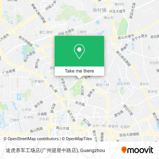 途虎养车工场店(广州迎星中路店) map