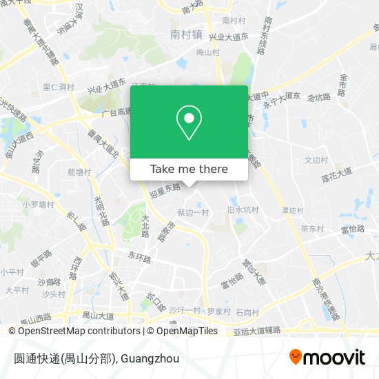 圆通快递(禺山分部) map