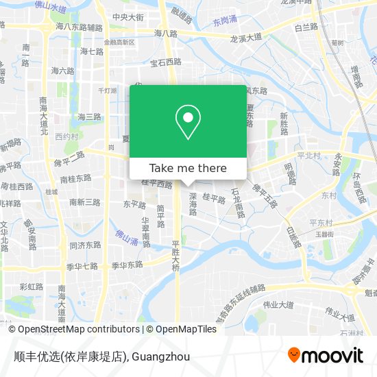顺丰优选(依岸康堤店) map