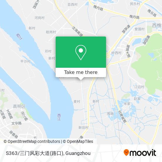 S363/三门风彩大道(路口) map