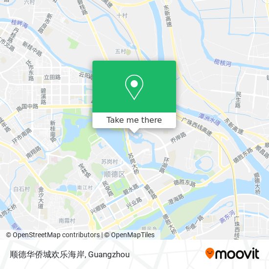 顺德华侨城欢乐海岸 map