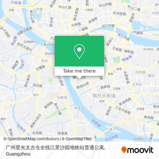 广州星光太古仓全线江景沙园地铁站普通公寓 map
