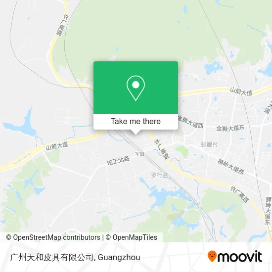 广州天和皮具有限公司 map