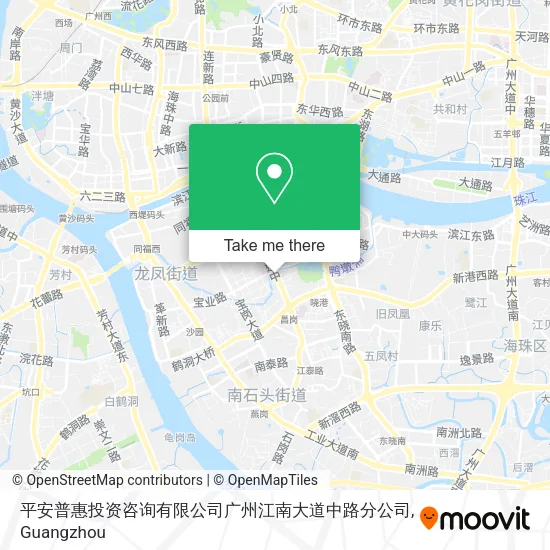 平安普惠投资咨询有限公司广州江南大道中路分公司 map
