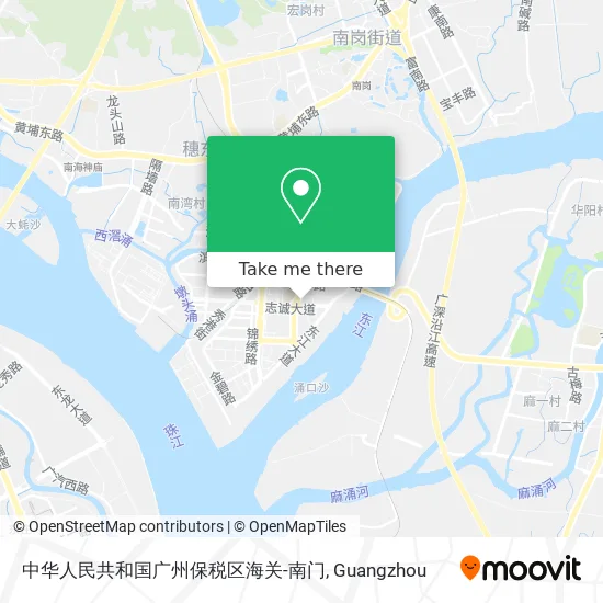 中华人民共和国广州保税区海关-南门 map