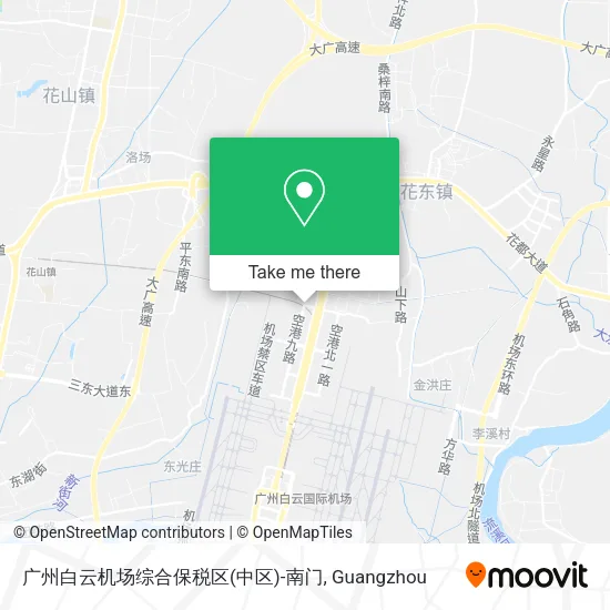 广州白云机场综合保税区(中区)-南门 map