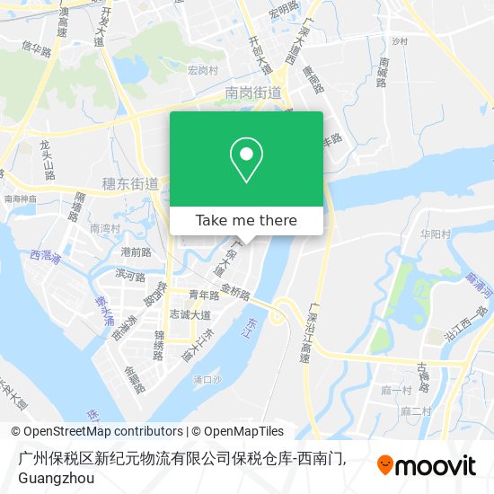 广州保税区新纪元物流有限公司保税仓库-西南门 map