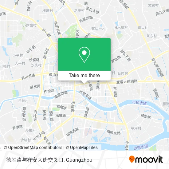 德胜路与祥安大街交叉口 map