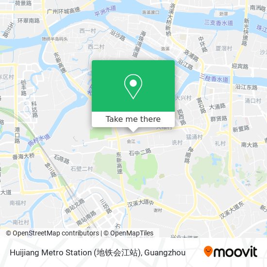 Huijiang Metro Station (地铁会江站) map