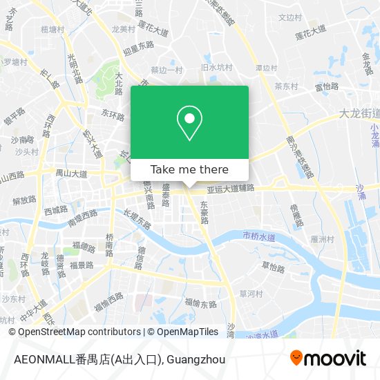 AEONMALL番禺店(A出入口) map