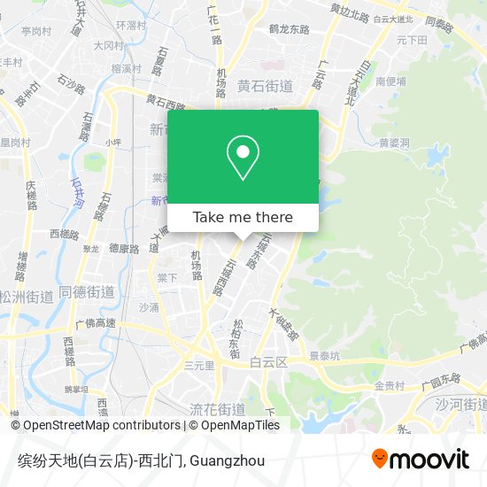 缤纷天地(白云店)-西北门 map