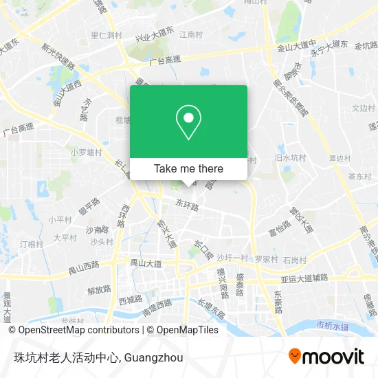 珠坑村老人活动中心 map