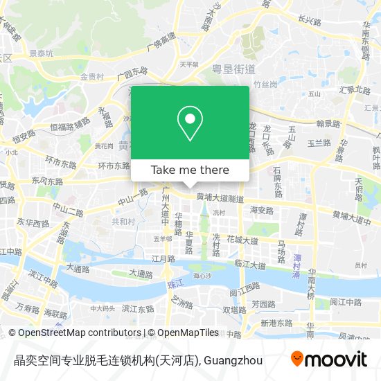 晶奕空间专业脱毛连锁机构(天河店) map