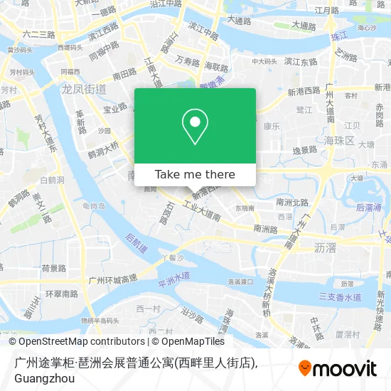 广州途掌柜·琶洲会展普通公寓(西畔里人街店) map