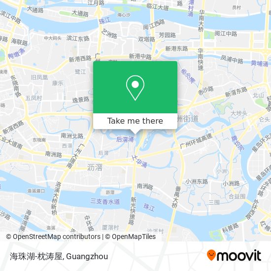 海珠湖-枕涛屋 map