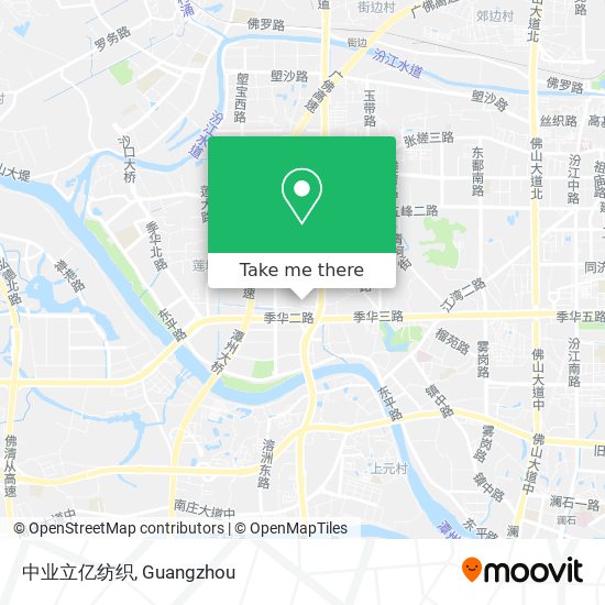 中业立亿纺织 map