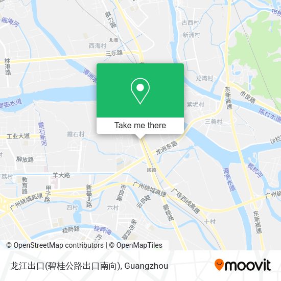 龙江出口(碧桂公路出口南向) map