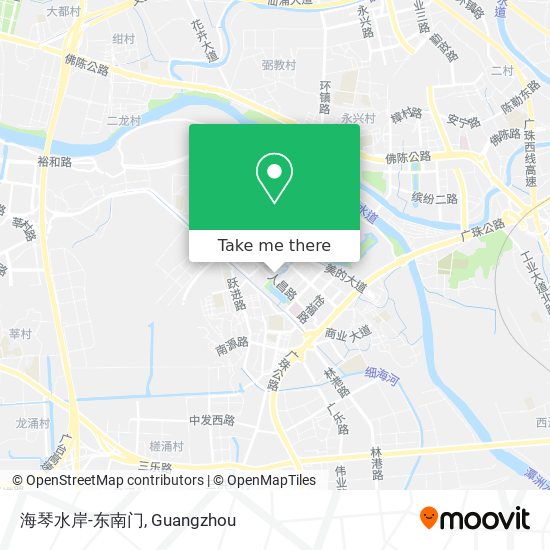 海琴水岸-东南门 map