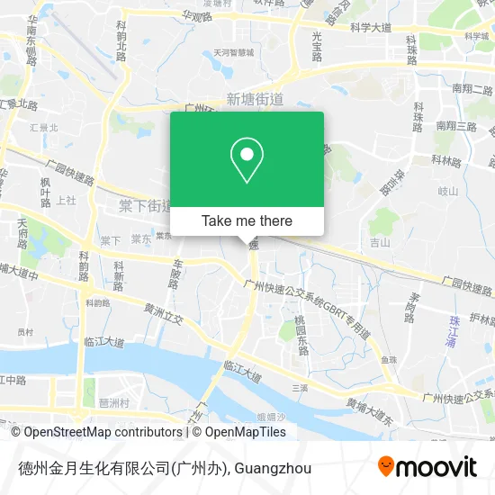 德州金月生化有限公司(广州办) map