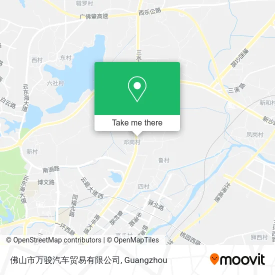 佛山市万骏汽车贸易有限公司 map