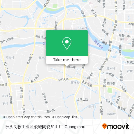 乐从良教工业区俊诚陶瓷加工厂 map