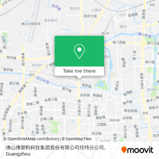 佛山佛塑料科技集团股份有限公司经纬分公司 map