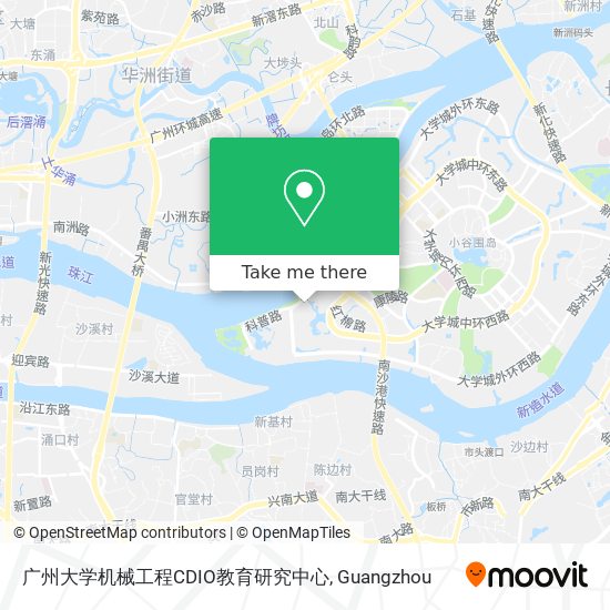 广州大学机械工程CDIO教育研究中心 map