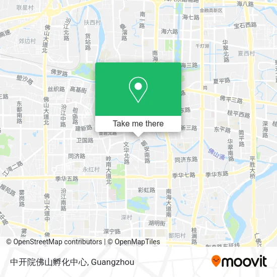 中开院佛山孵化中心 map