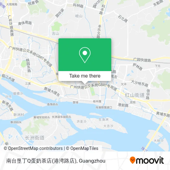 南台垦丁Q蛋奶茶店(港湾路店) map