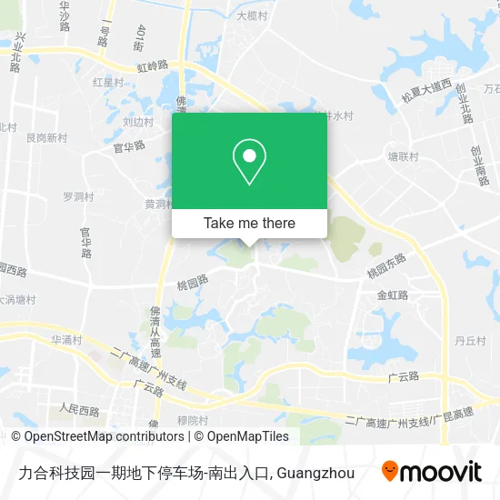 力合科技园一期地下停车场-南出入口 map