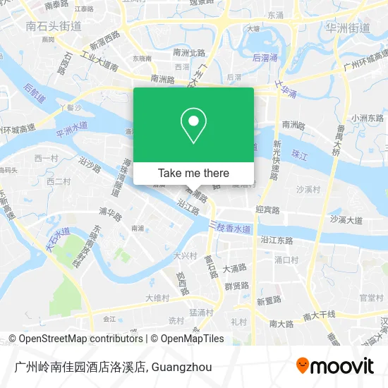广州岭南佳园酒店洛溪店 map