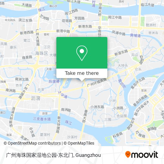 广州海珠国家湿地公园-东北门 map