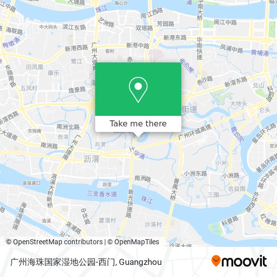 广州海珠国家湿地公园-西门 map