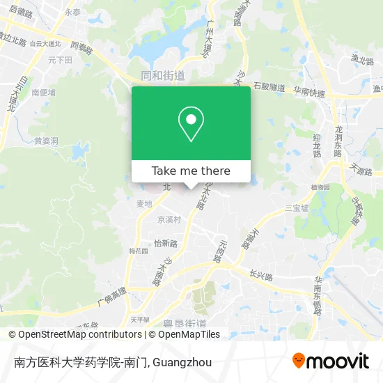 南方医科大学药学院-南门 map