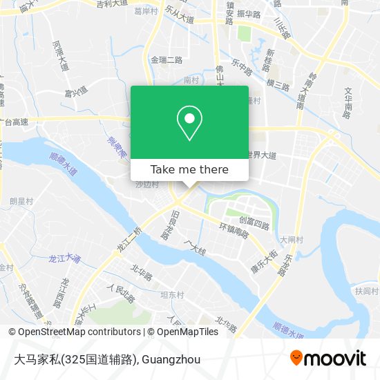 大马家私(325国道辅路) map