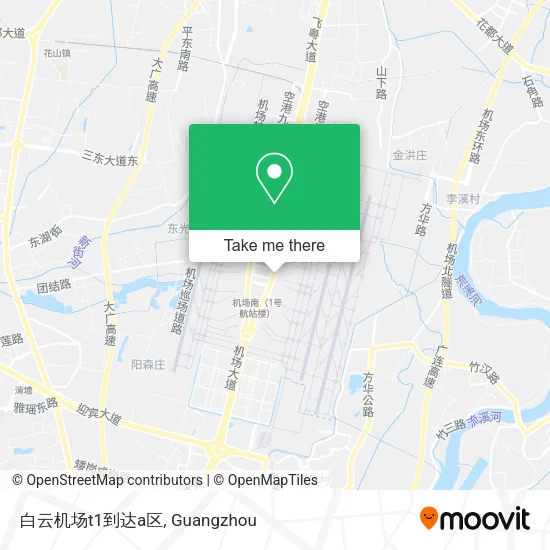 白云机场t1到达a区 map