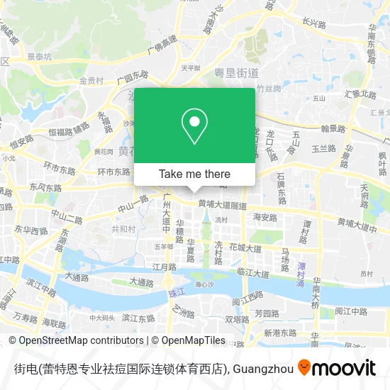 街电(蕾特恩专业祛痘国际连锁体育西店) map