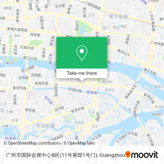 广州市国际会展中心B区(11号展馆1号门) map