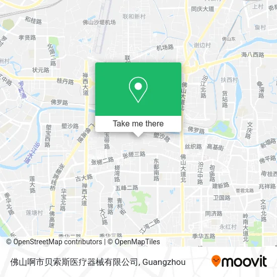 佛山啊市贝索斯医疗器械有限公司 map