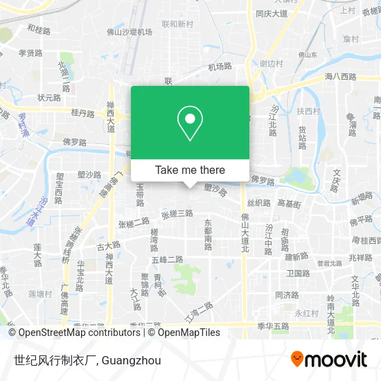 世纪风行制衣厂 map