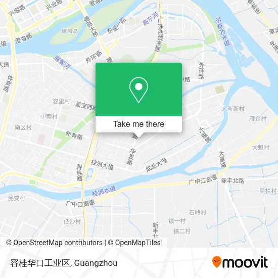 容桂华口工业区 map
