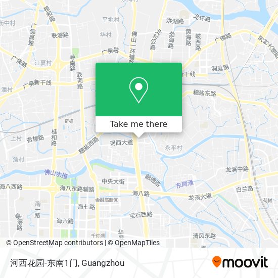 河西花园-东南1门 map