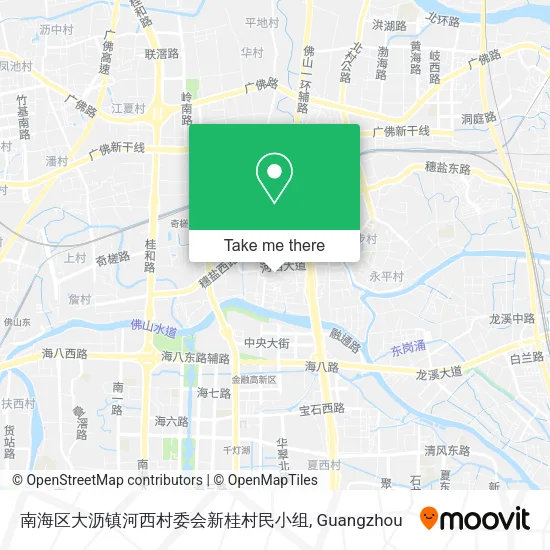 南海区大沥镇河西村委会新桂村民小组 map