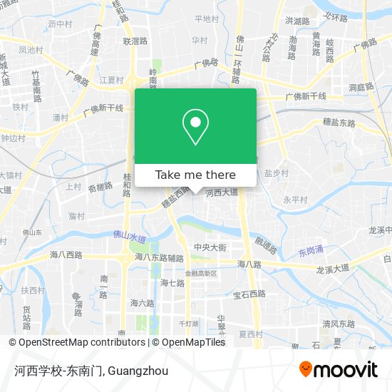 河西学校-东南门 map